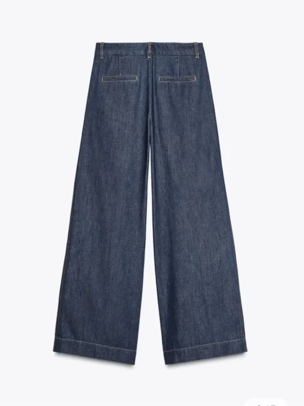 NEW ZARA High-waisted trousers DARK INDIGO  Size 2 EUR 34  🚨FIRM PRICE